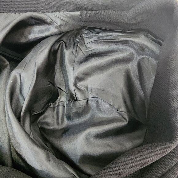 Vtg Pendleton Blazer Womens 14 Career Black 3 Button Jacket Faux Pockets Wool - Picture 7 of 9